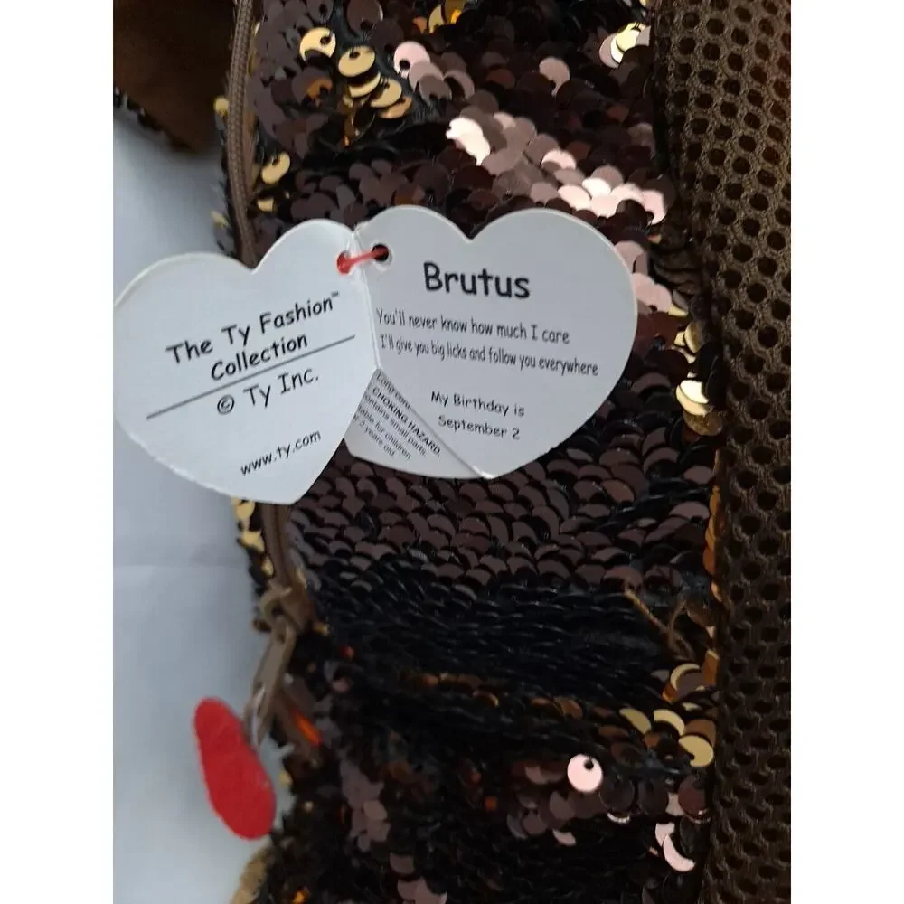 TY Girls Sequin Backpack Brutus Tabitha Kitty Sparkle Sunglasses 11X9